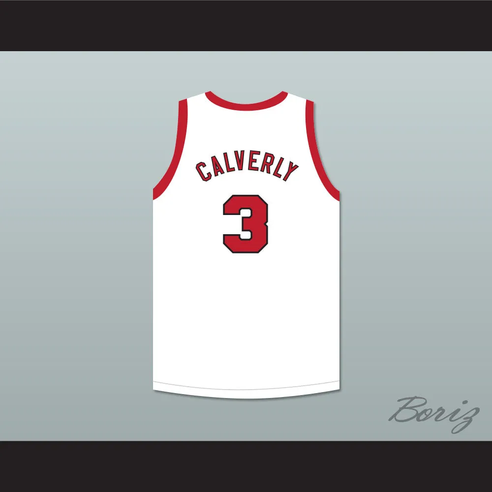 Ernie Calverley 3 Providence Steamrollers White Basketball Jersey 4