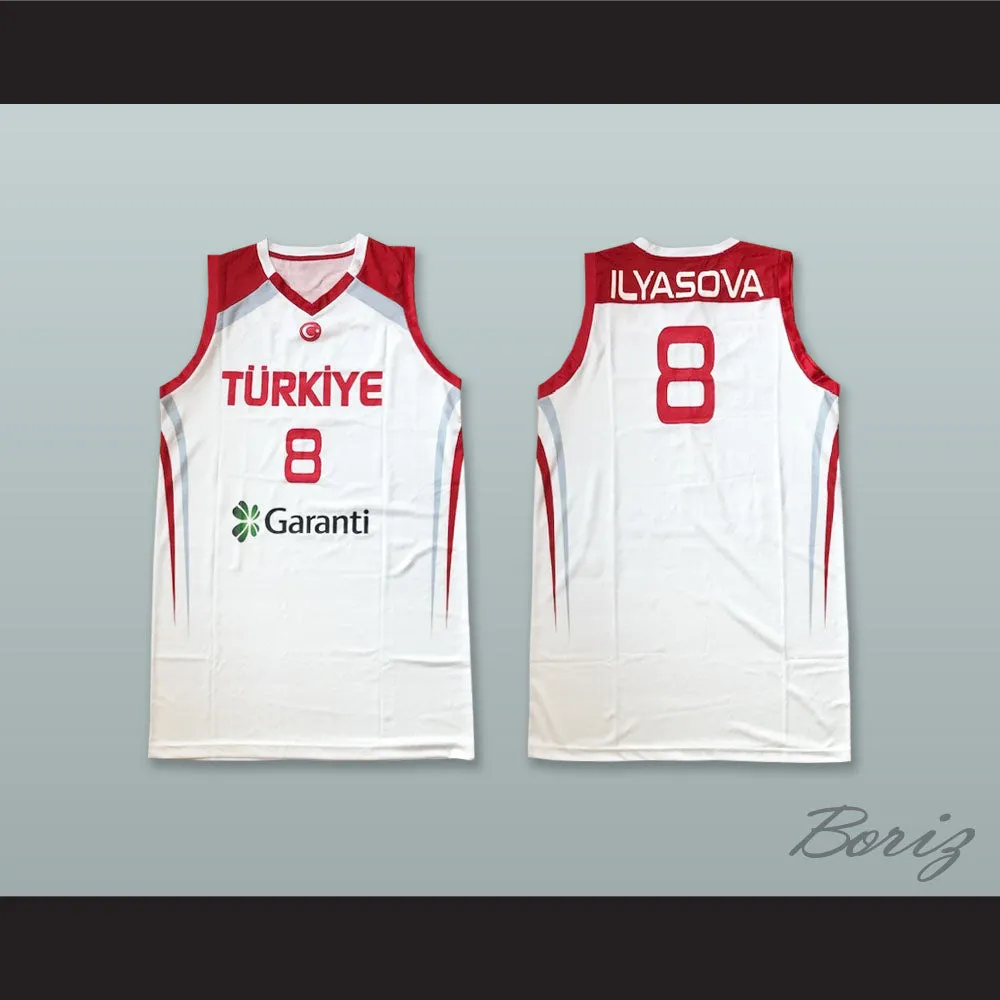 Ersan Ilyasova 8 Turkey White Basketball Jersey