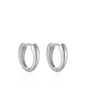 Ever Jewellery Rematch Huggie Earrings - Silver