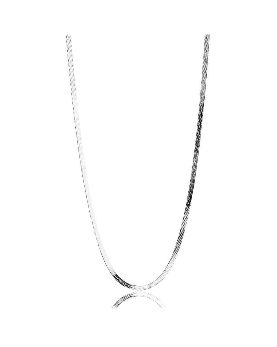 Ever Jewellery Sidewalk Chain Necklace - Silver