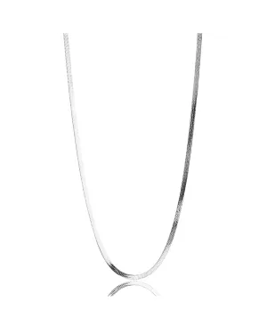 Ever Jewellery Sidewalk Chain Necklace - Silver
