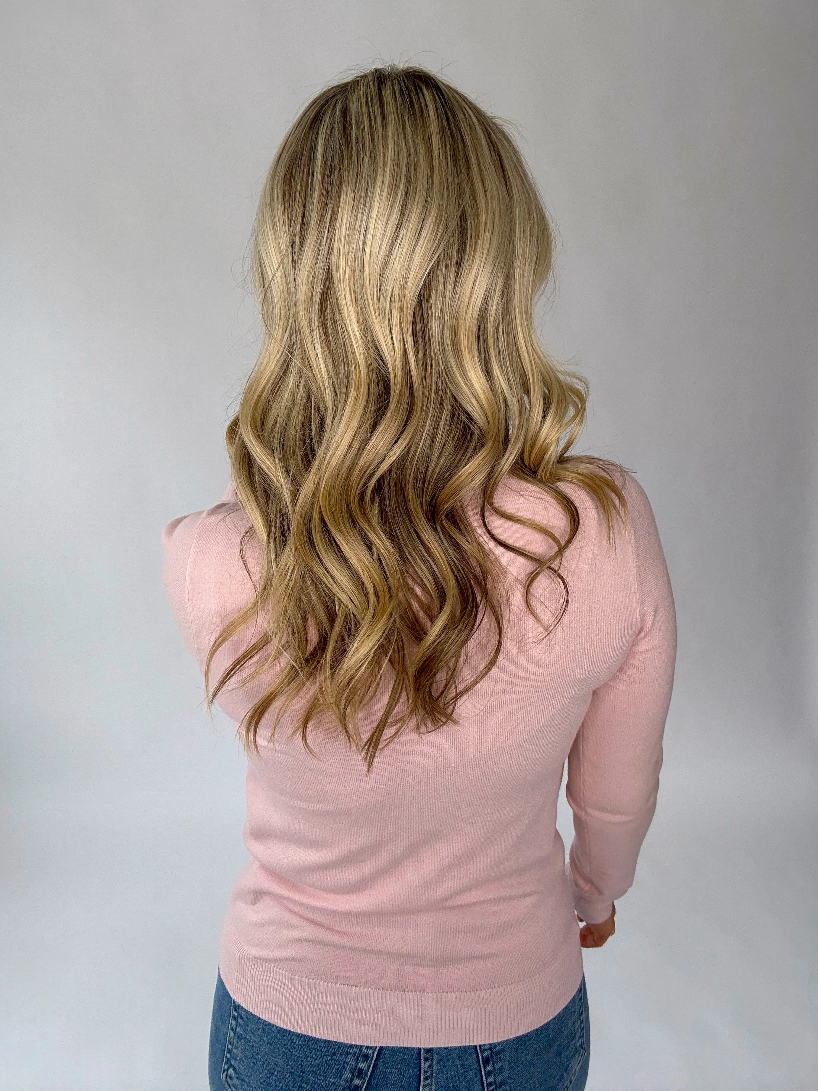 Falling For You Lightweight Sweater - Blush
