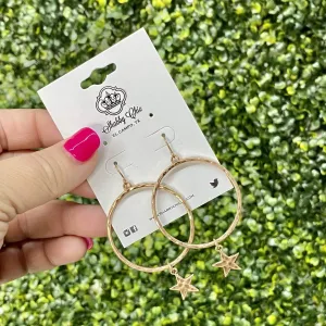 Falling Star earrings - Gold