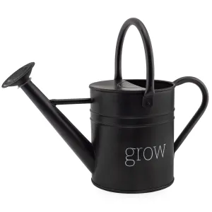 Farmhouse Enamel Watering Can (Black, Case of 6)