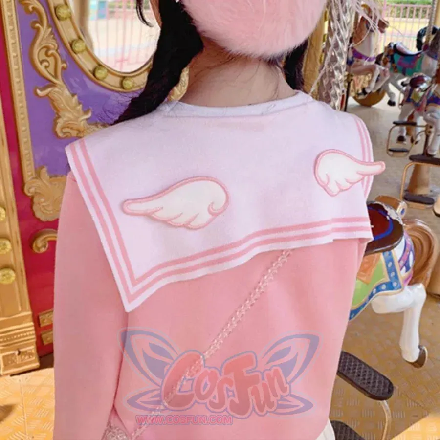fashion Sweet Bow Sailor Idea Tie Knitted Sweater J40092