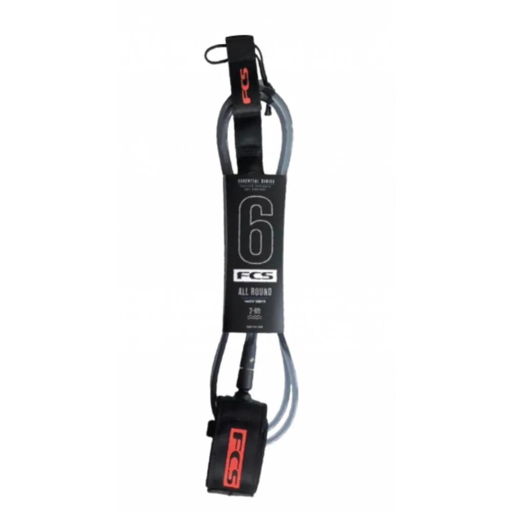 FCS ALL ROUND ESSENTIAL LEASH 9' FLAME RED