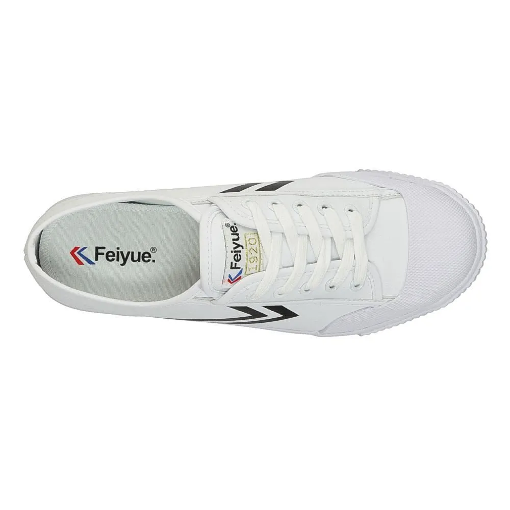 Feiyue Footwear Fe Lo 1920 Synthetic Leather White/Black - UK 8 - OUTLET