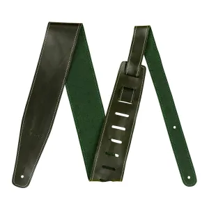 Fender Broken In Leather Strap in Green