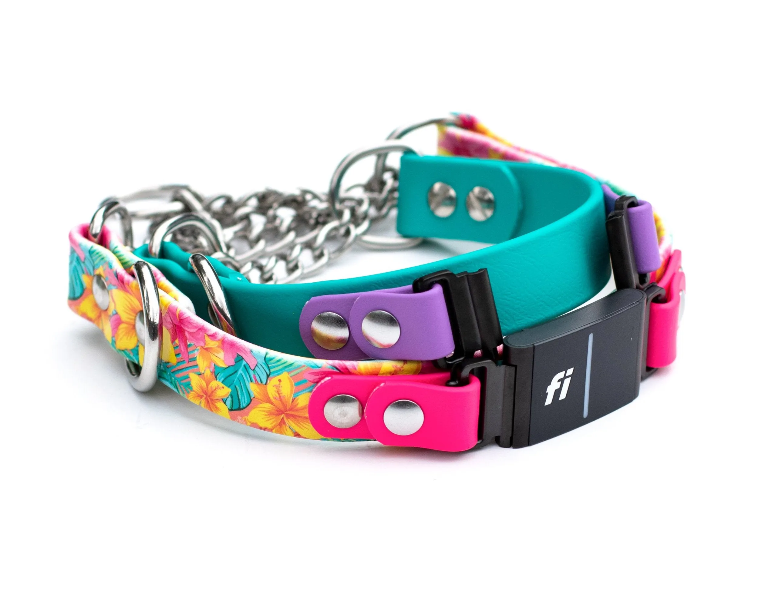 Fi 3 Compatible 1" Width BioThane® Martingale Collar