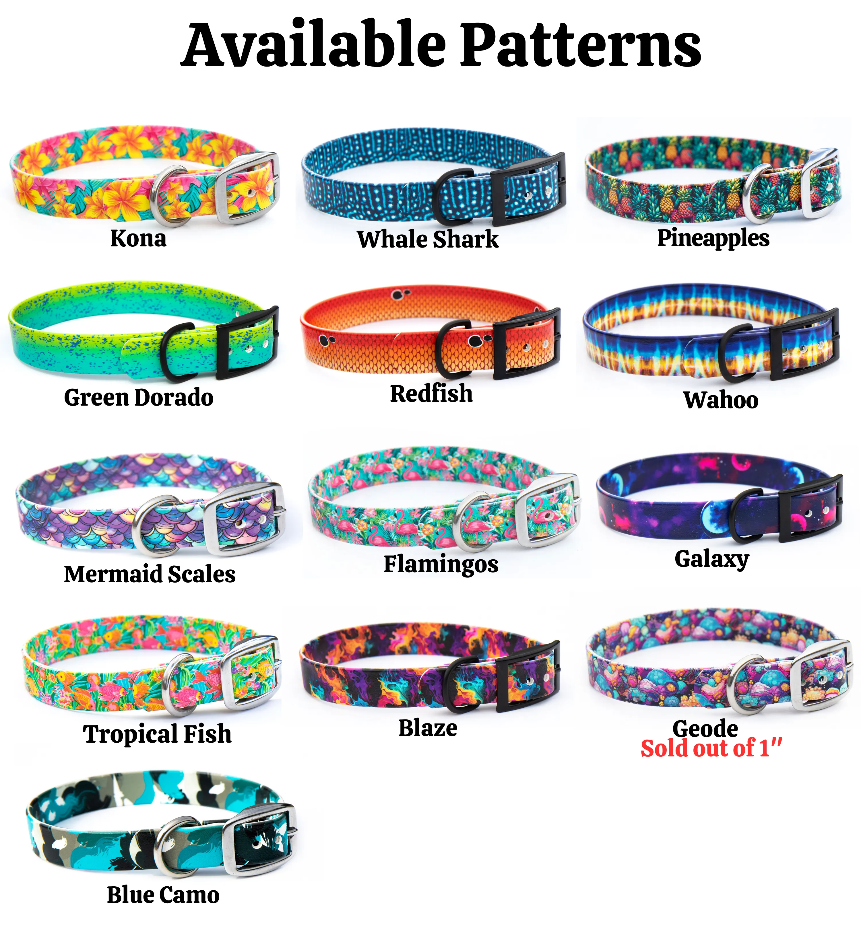 Fi 3 Compatible 1" Width BioThane® Martingale Collar