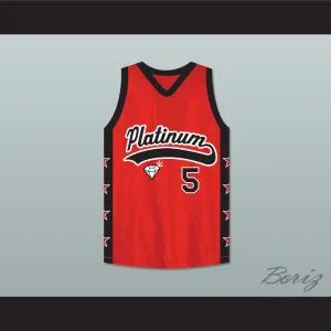 Fight Back 5 Platinum Jewelz Basketball Jersey Crossover