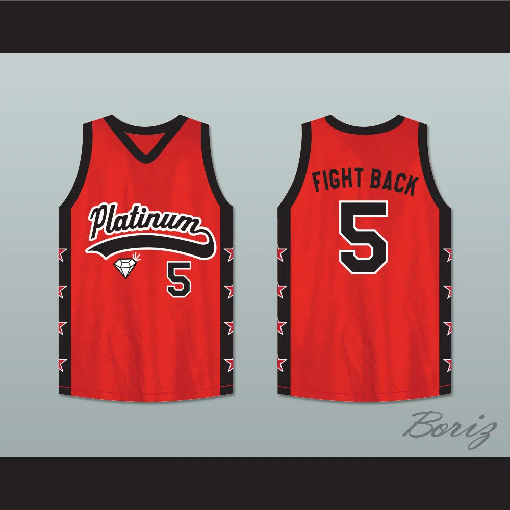 Fight Back 5 Platinum Jewelz Basketball Jersey Crossover
