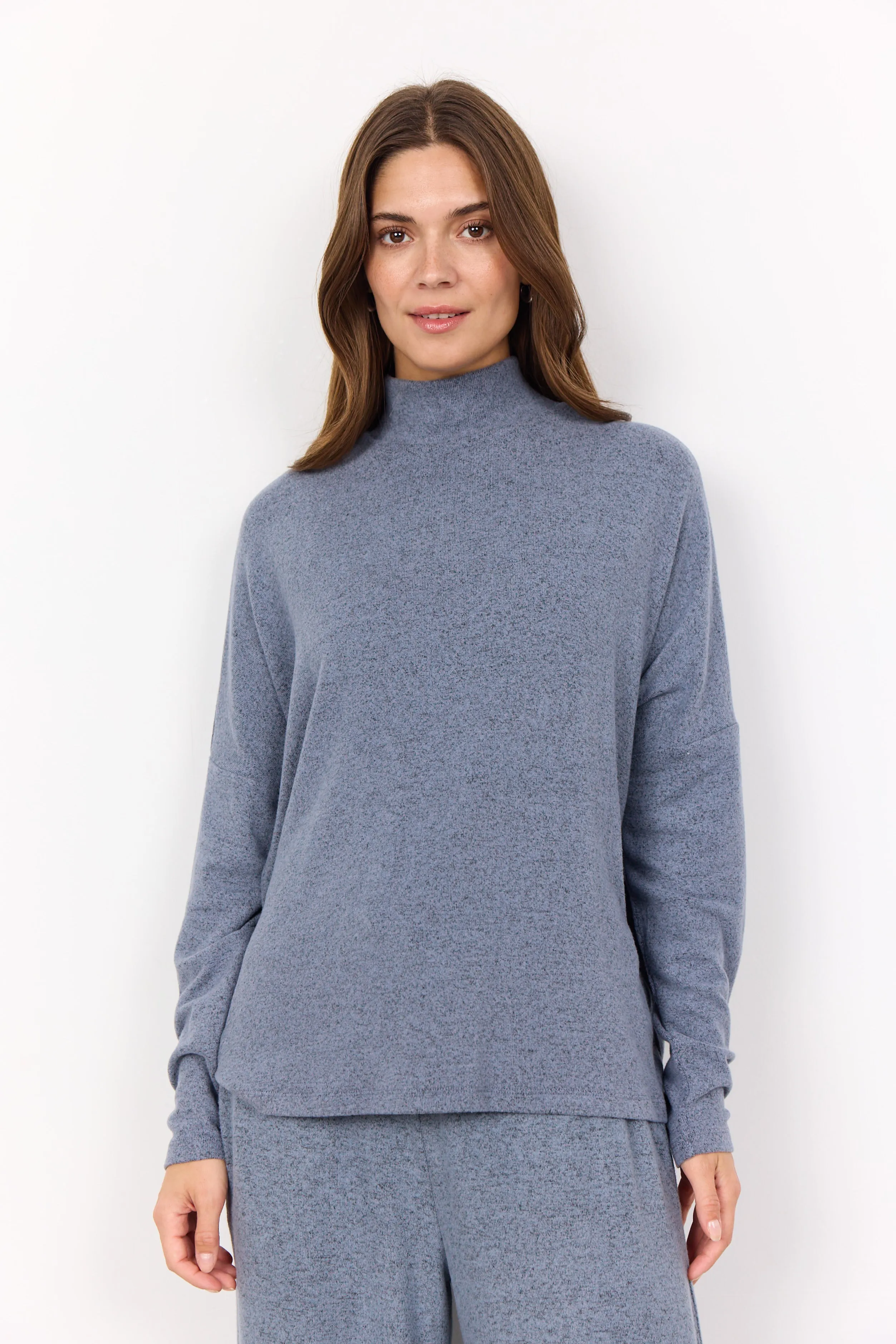 Flint Blue Turtleneck Pullover