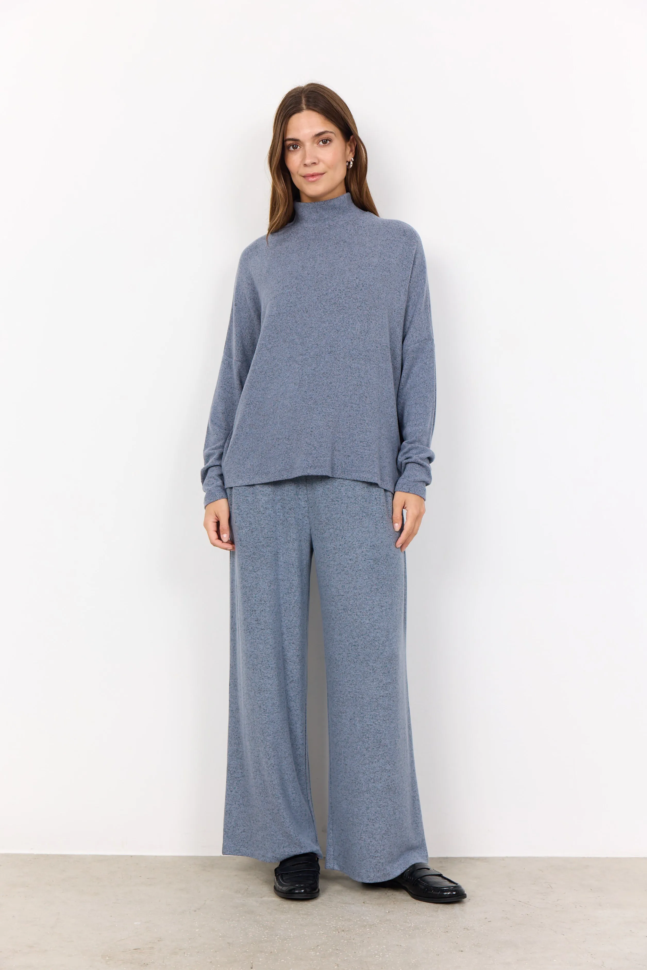 Flint Blue Turtleneck Pullover