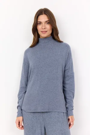 Flint Blue Turtleneck Pullover