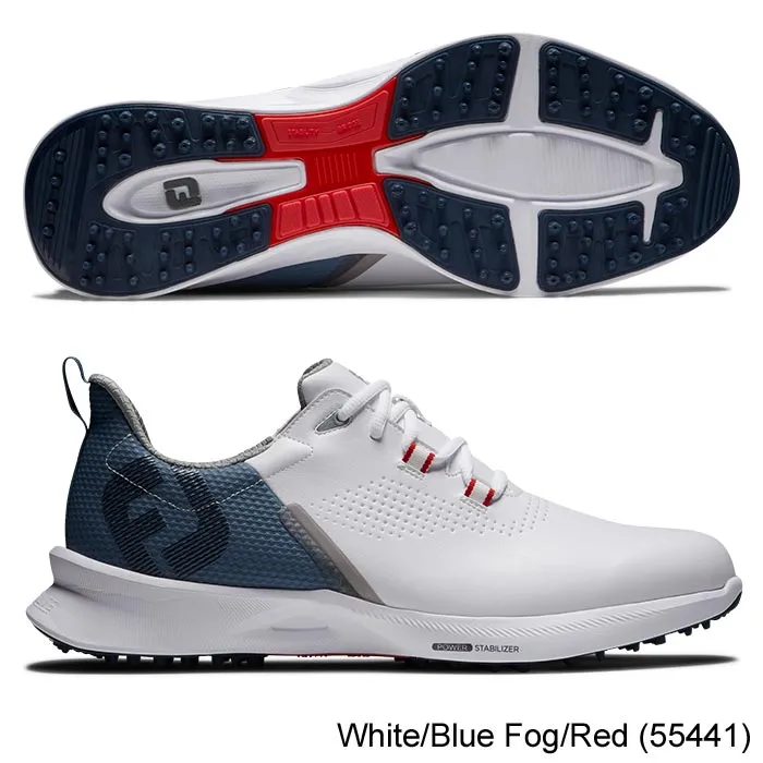 Footjoy FJ Fuel Shoes 8.5 White/Blue Fog/Red (55441) M