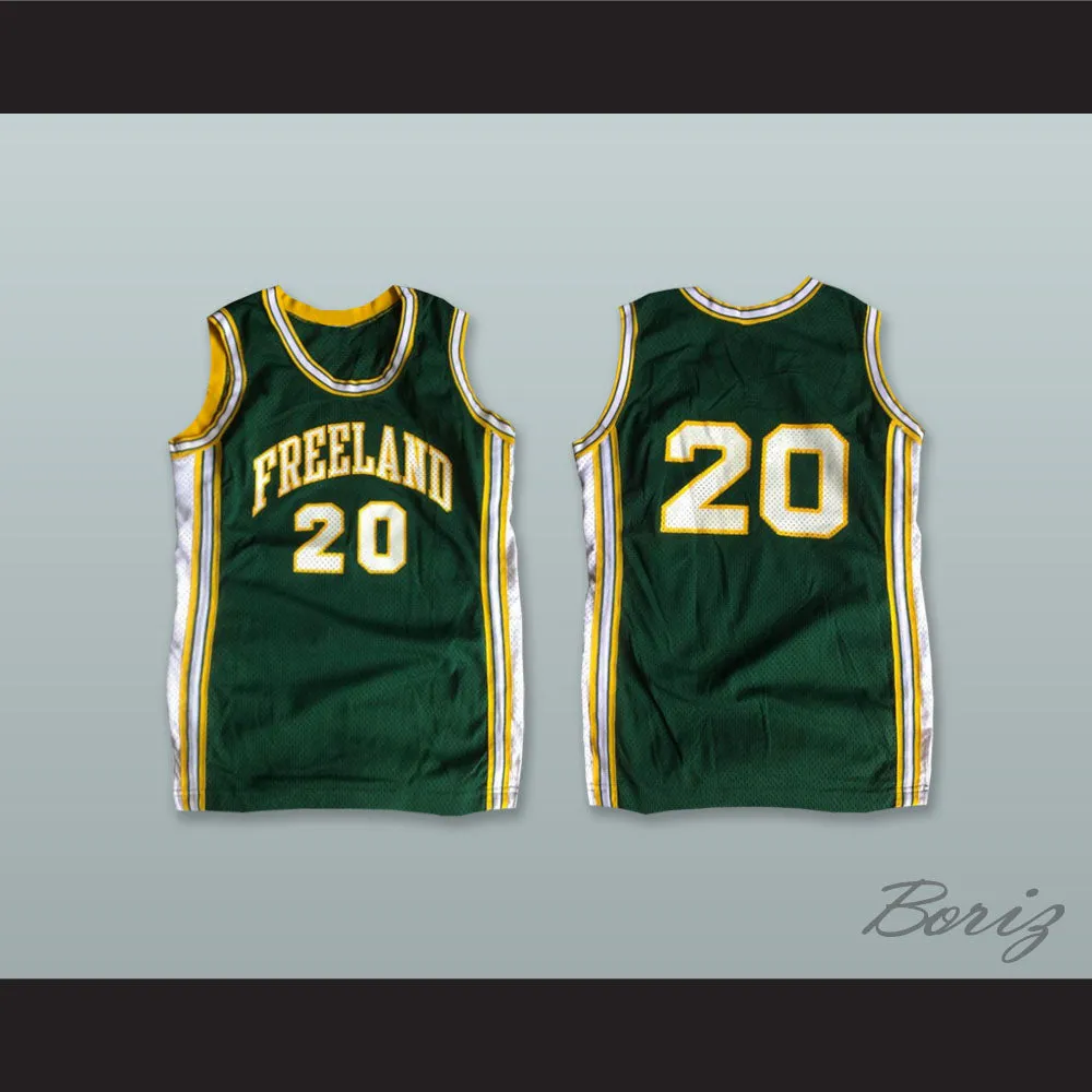 Freeland 20 Dark Green Basketball Jersey