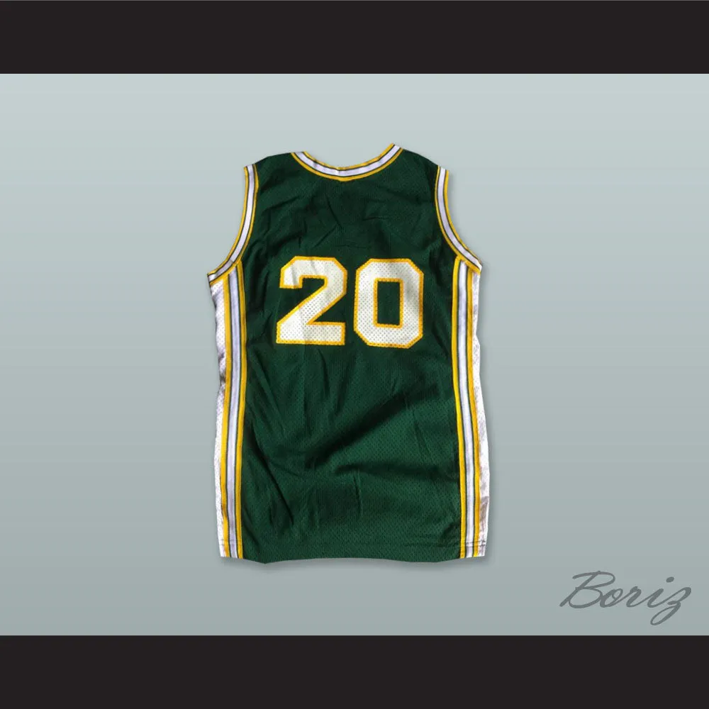 Freeland 20 Dark Green Basketball Jersey