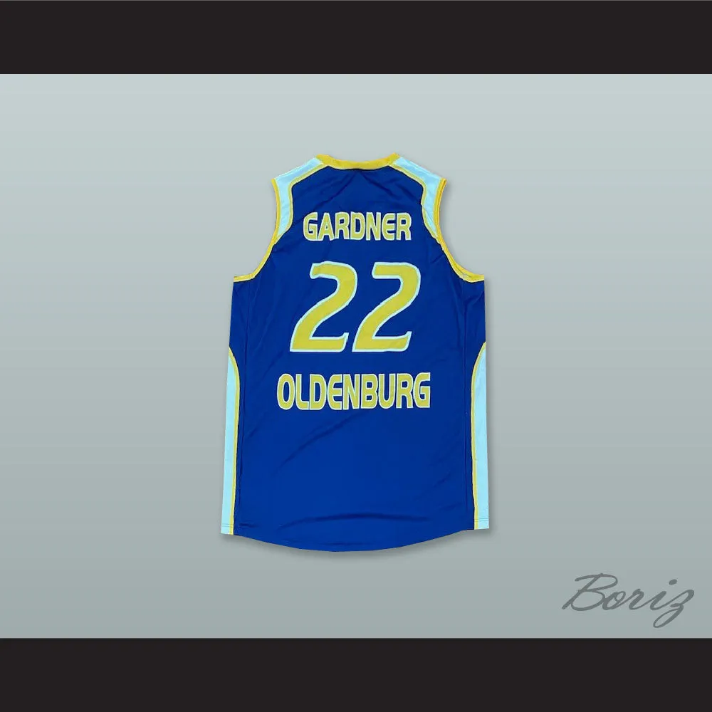 Gardner 22 EWE Baskets Oldenburg Germany Blue Basketball Jersey