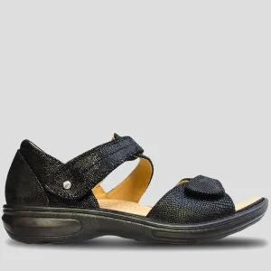 GENEVA - BLACK LIZARD LEATHER FS
