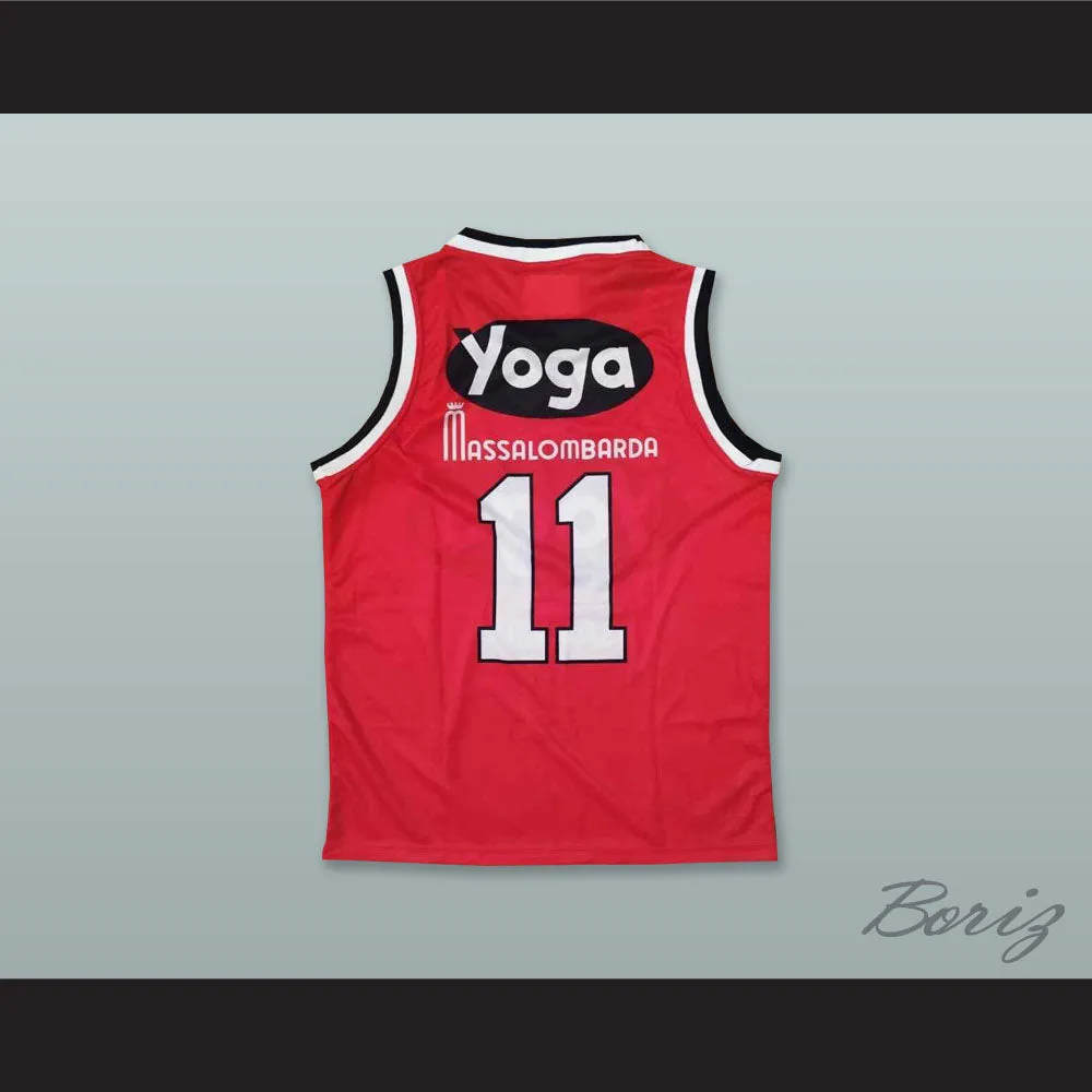 George Bucci 11 Fortitudo Bologna Red Basketball Jersey