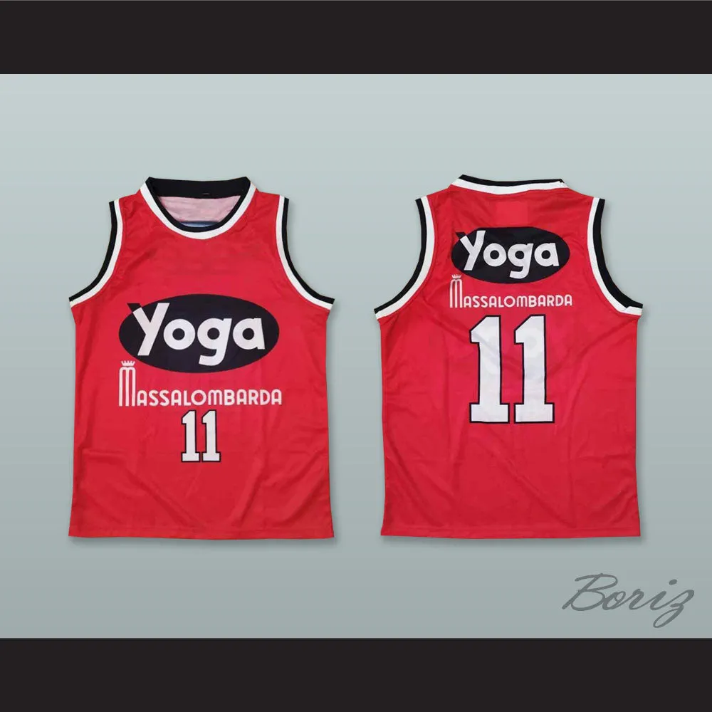 George Bucci 11 Fortitudo Bologna Red Basketball Jersey