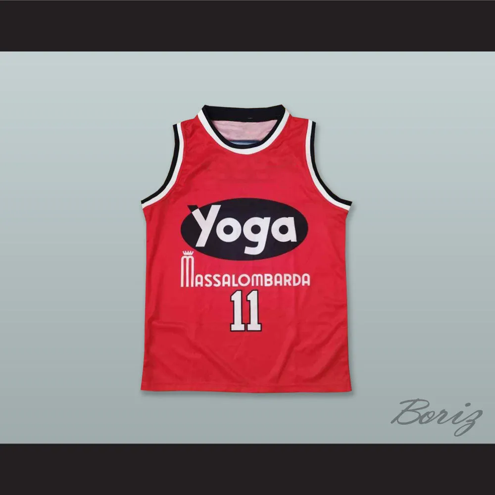 George Bucci 11 Fortitudo Bologna Red Basketball Jersey