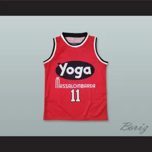George Bucci 11 Fortitudo Bologna Red Basketball Jersey