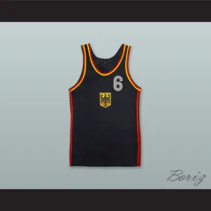 Germany 6 Black Basketball Jersey