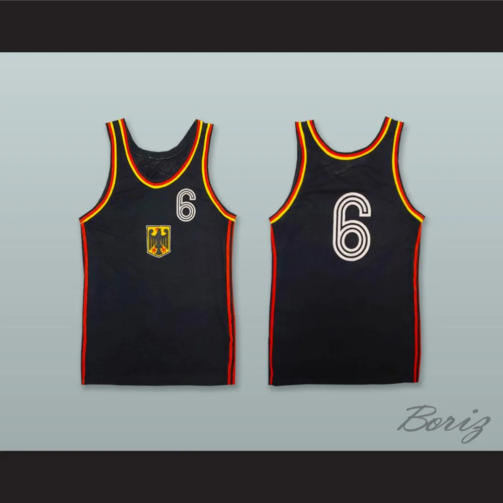Germany 6 Black Basketball Jersey