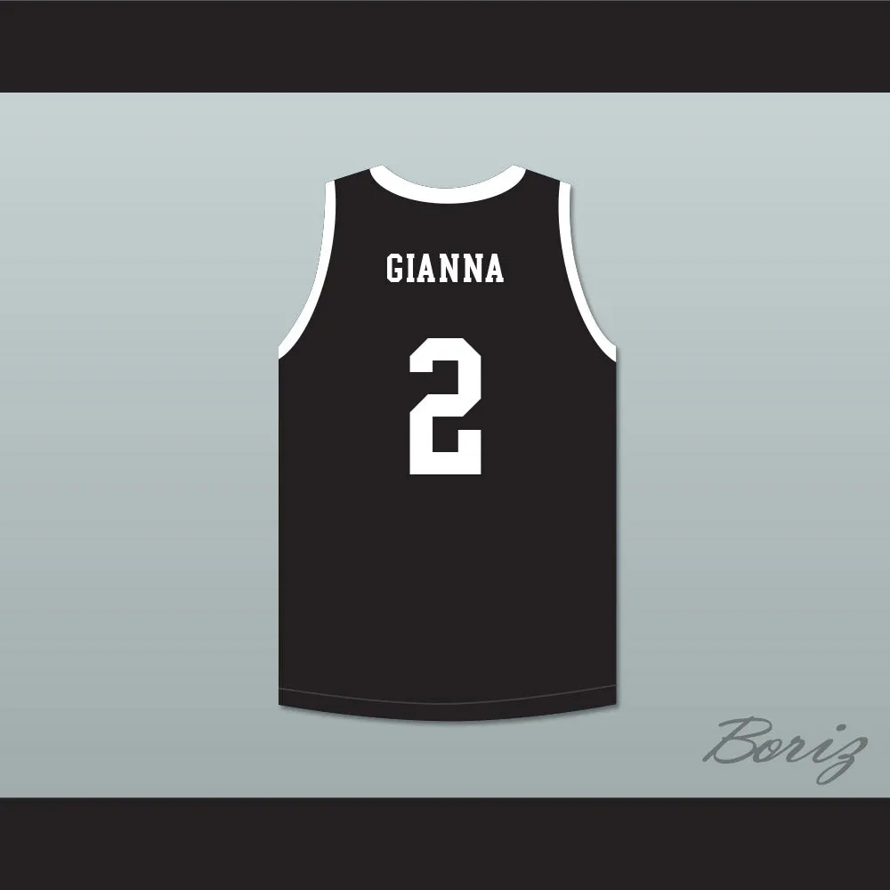 Gianna 2 Mamba Ballers Black Basketball Jersey Version 4