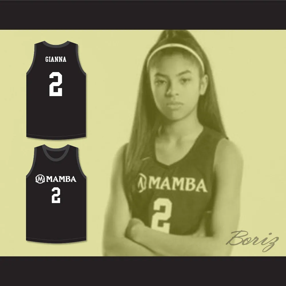 Gianna 2 Mamba Ballers Black Basketball Jersey