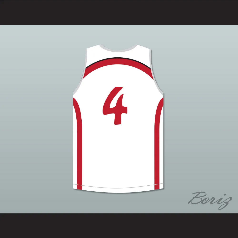 Giannis Antetokounmpo 4 Filathlitikos B.C. White Basketball Jersey