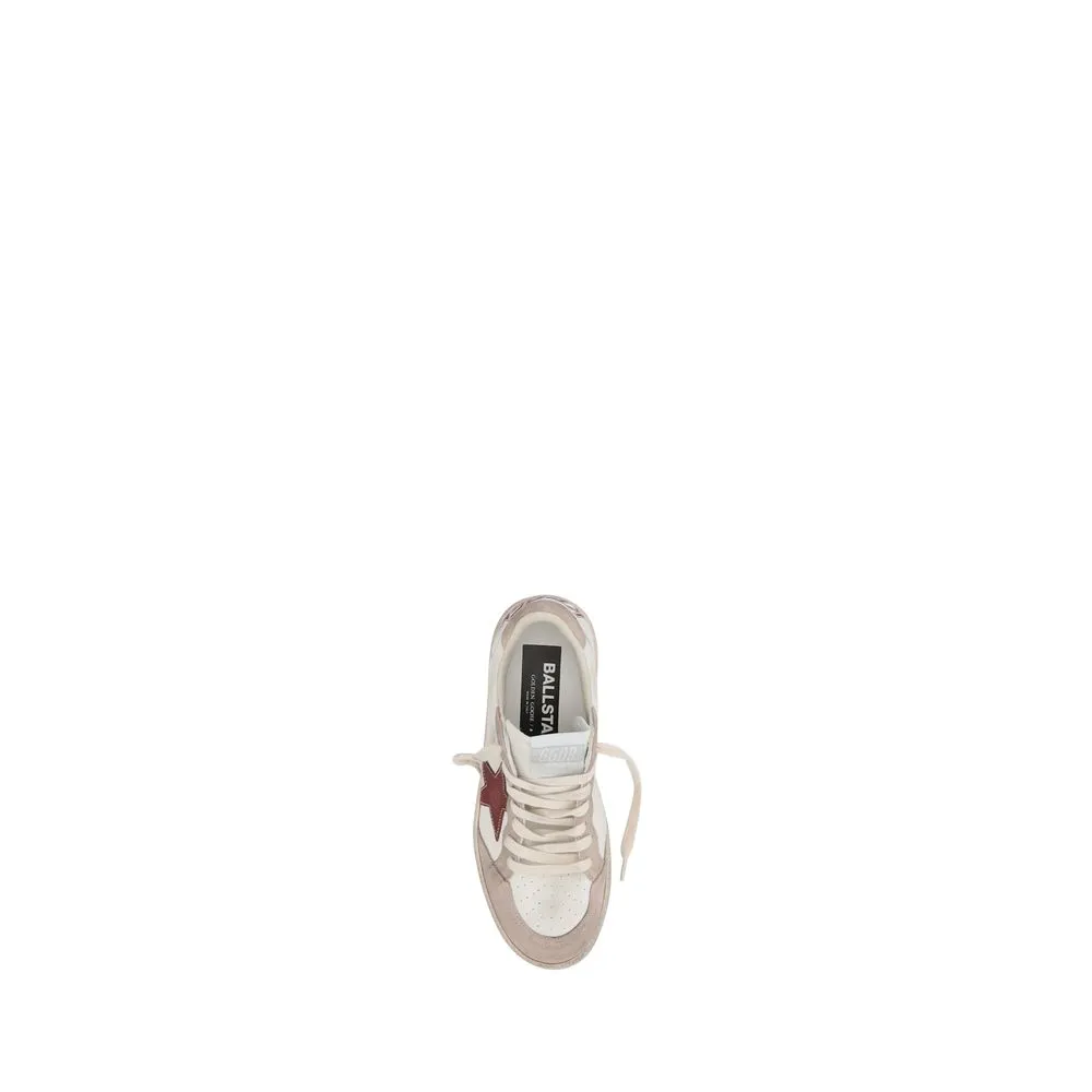 Golden Goose Ball Star Women Ivory Sneakers Leather High Top Flat Trainer Shoes