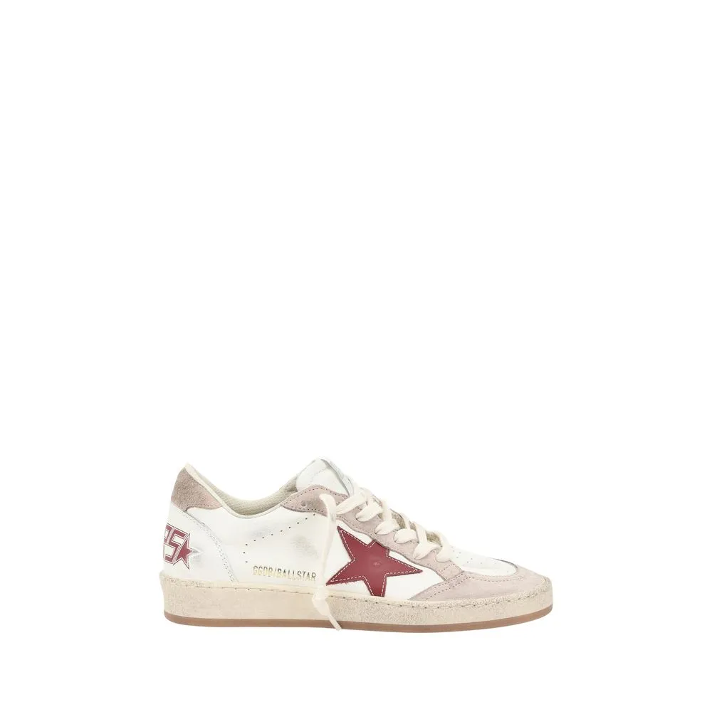 Golden Goose Ball Star Women Ivory Sneakers Leather High Top Flat Trainer Shoes