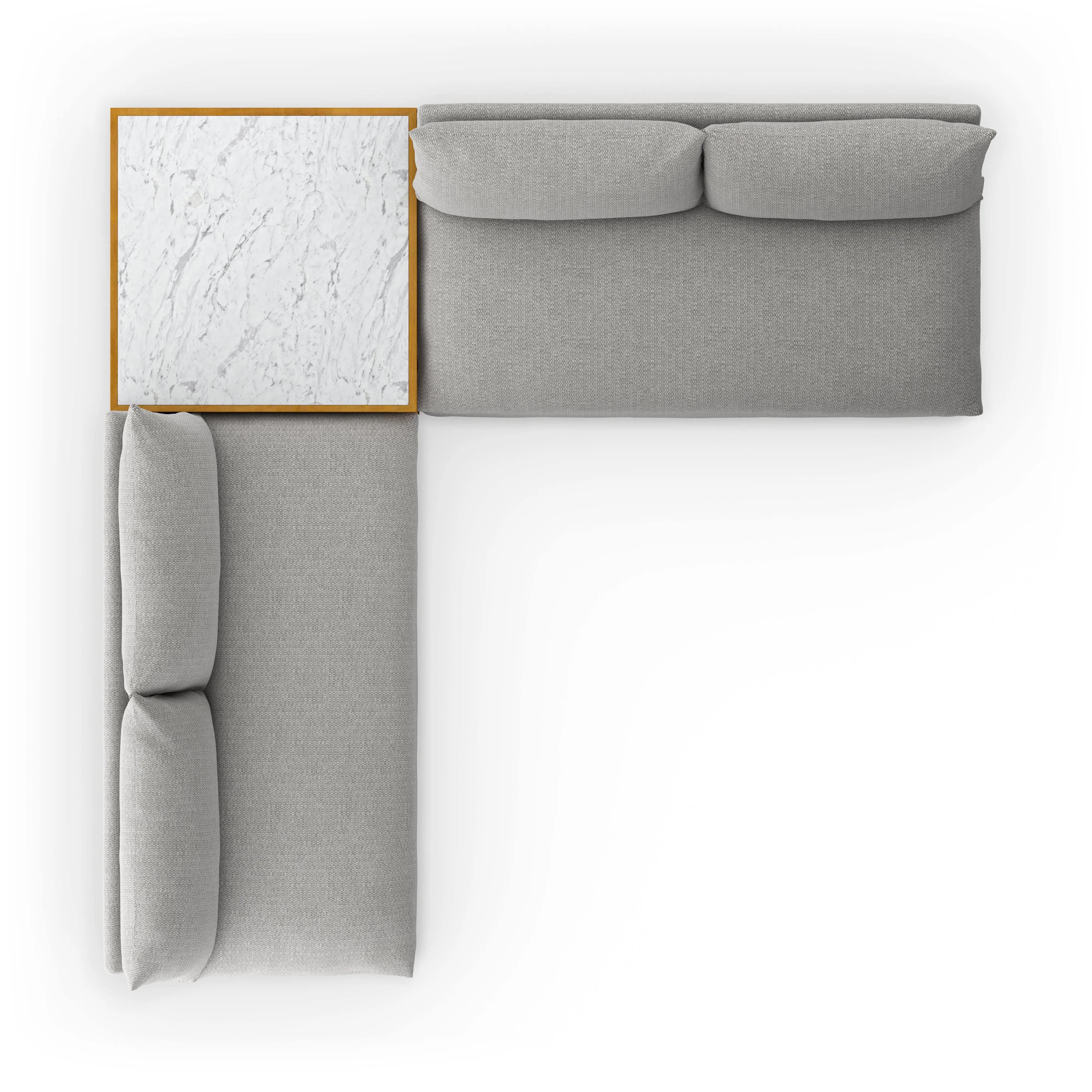 Grant Outdoor 2-Pc Sectional with Coffee Table - Faye Ash