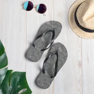 Grey Hen Flip-Flops