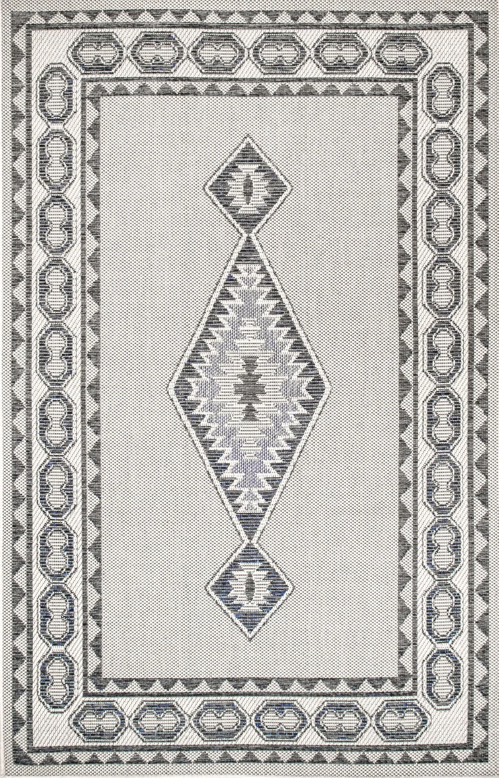 GREY IRIS DIAMOND RUG
