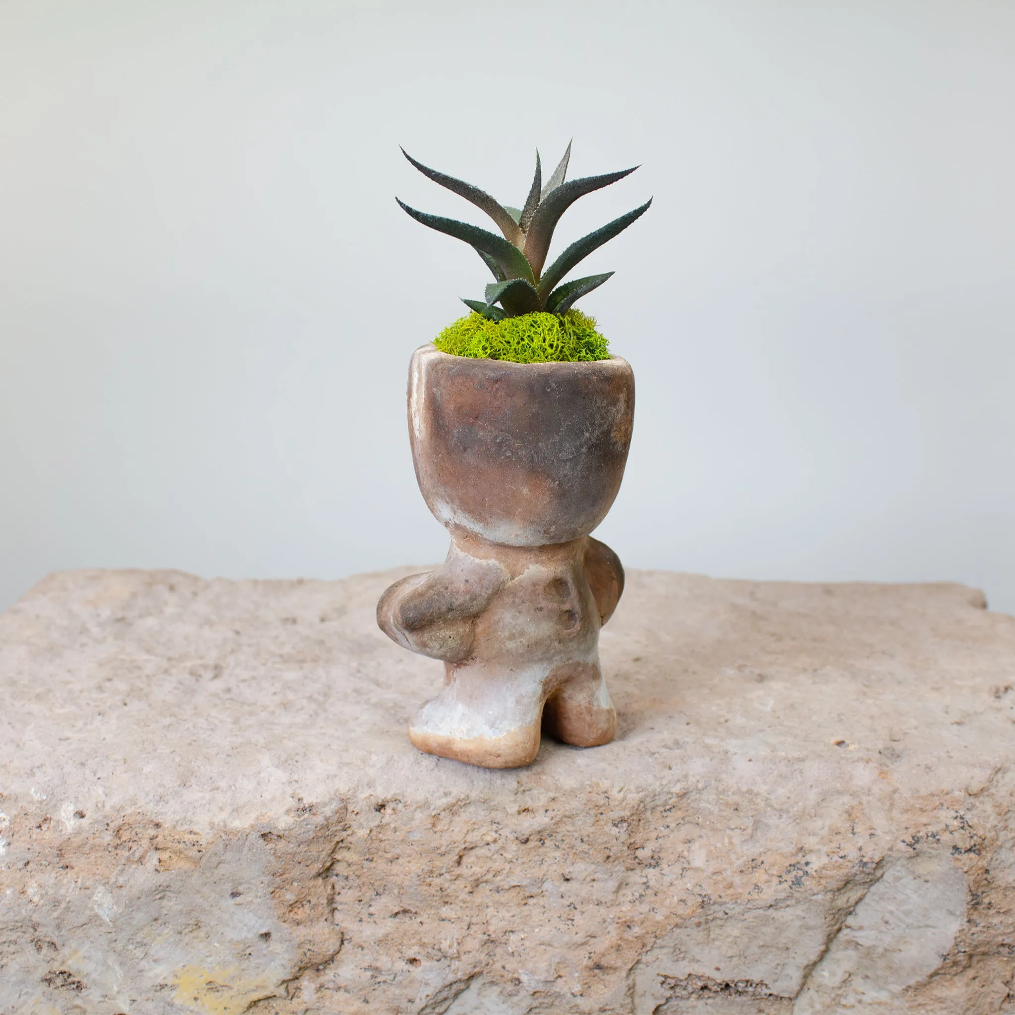 Groot Pot, Vintage Terracotta Sculptural Planter