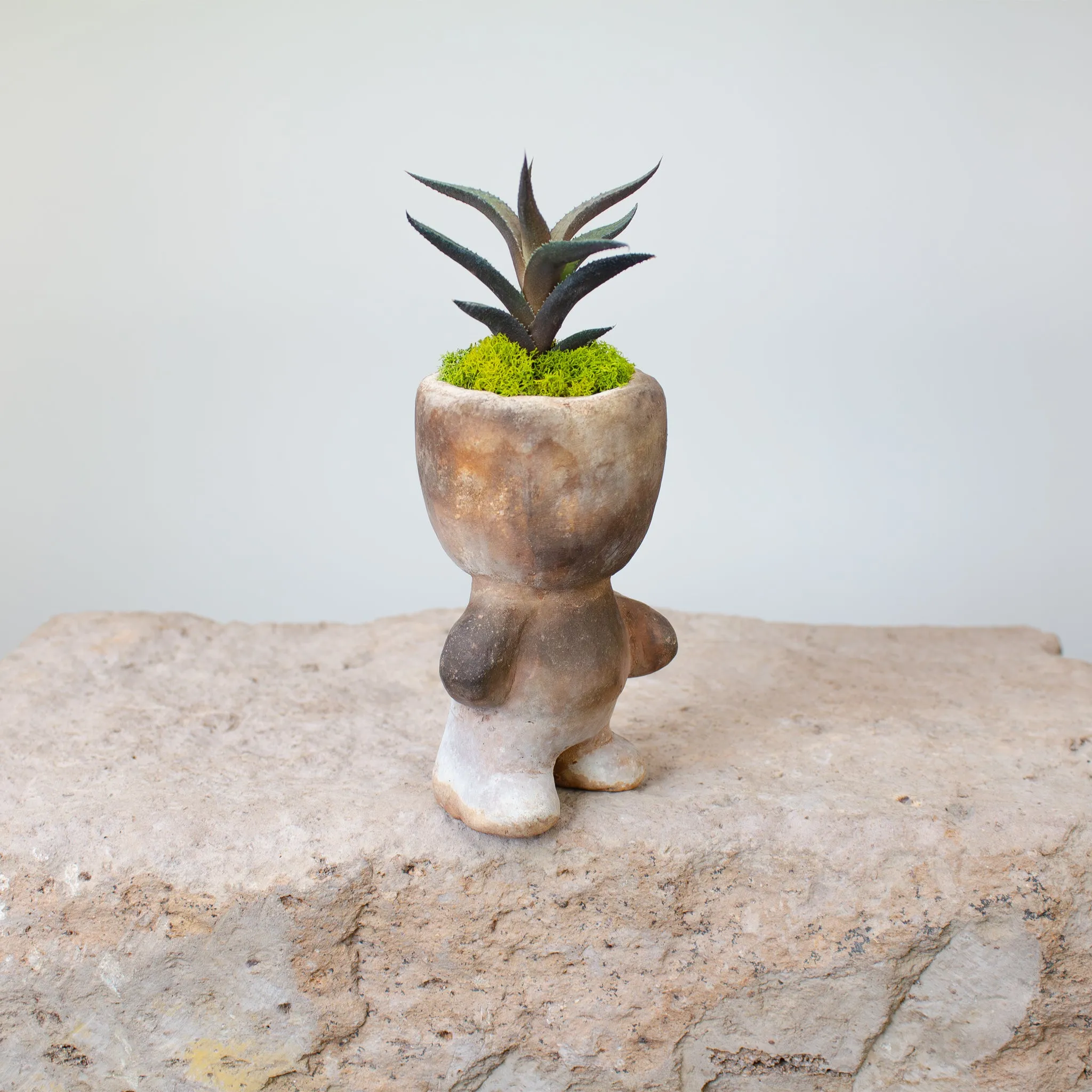 Groot Pot, Vintage Terracotta Sculptural Planter