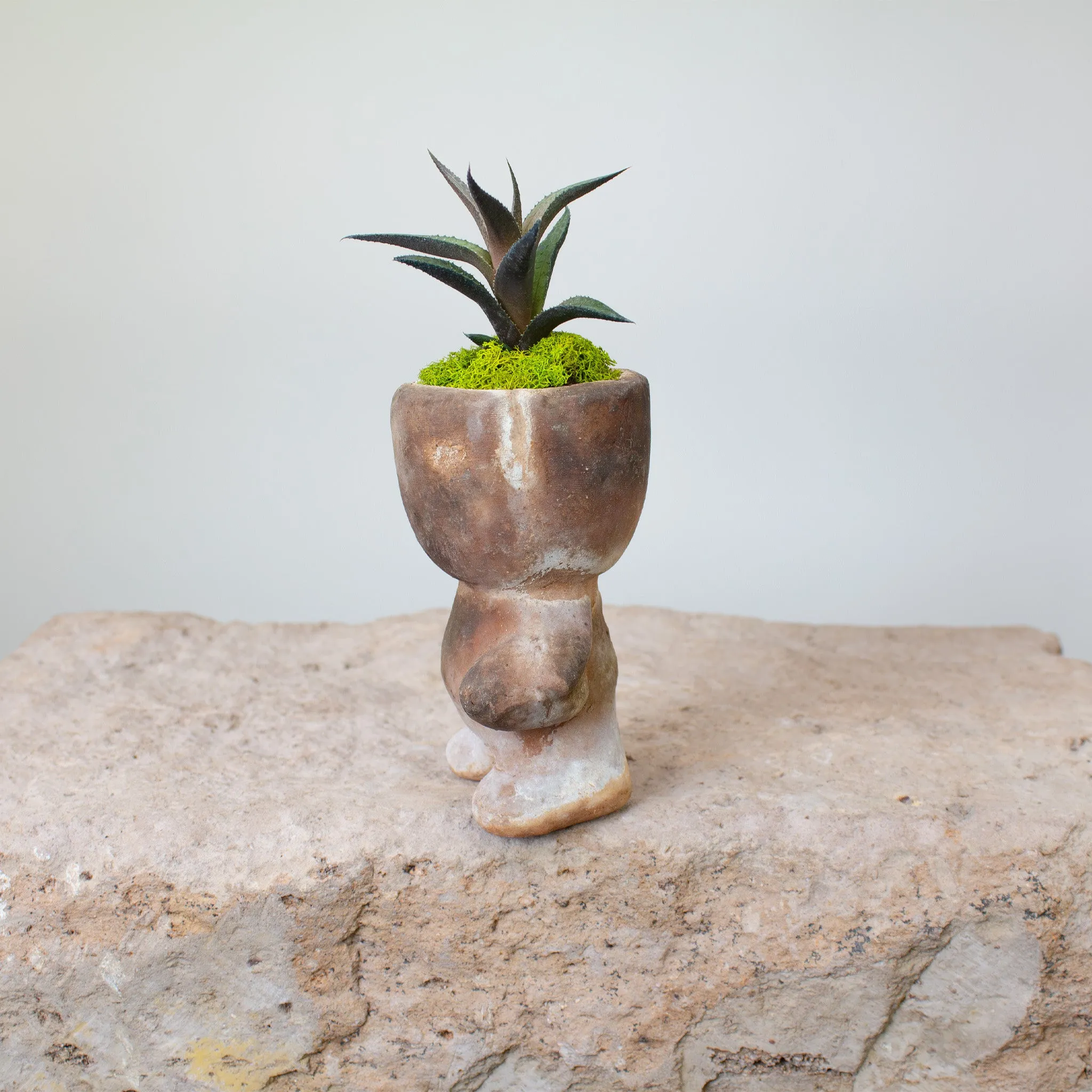 Groot Pot, Vintage Terracotta Sculptural Planter