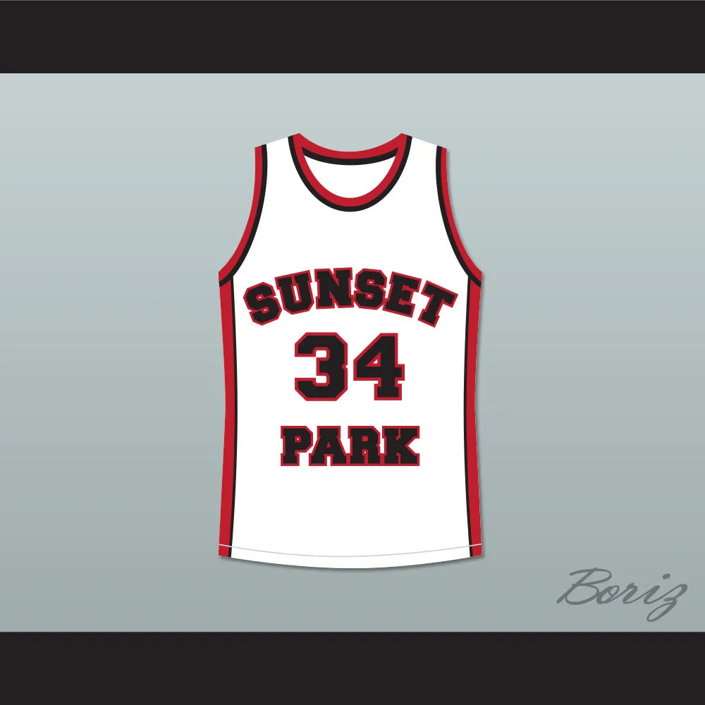 Guy Torry Boo Man 34 Sunset Park White Basketball Jersey