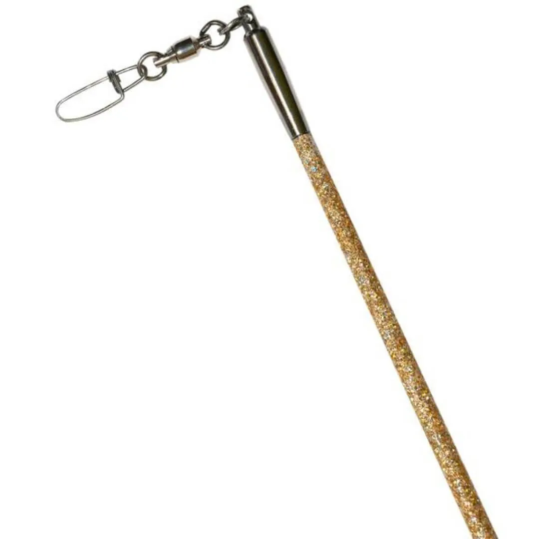 Gymnastics ribbon stick with glitter