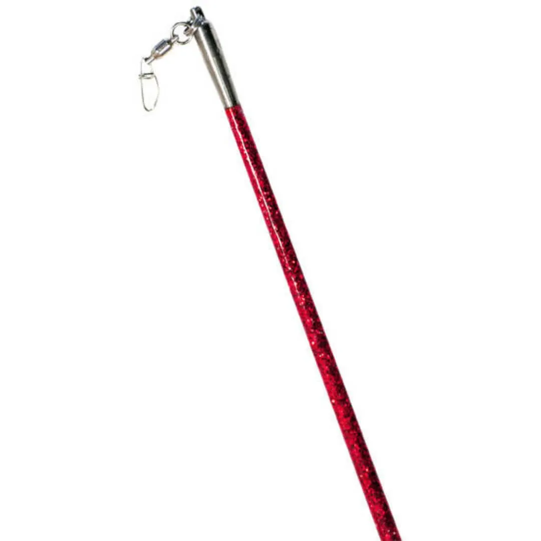 Gymnastics ribbon stick with glitter