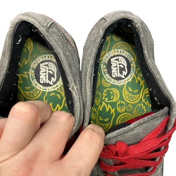 H3-23 RARE!! Vans Spitfire Rasta Shoes