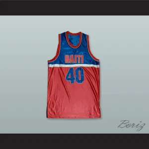 Haiti 40 Red Basketball Jersey