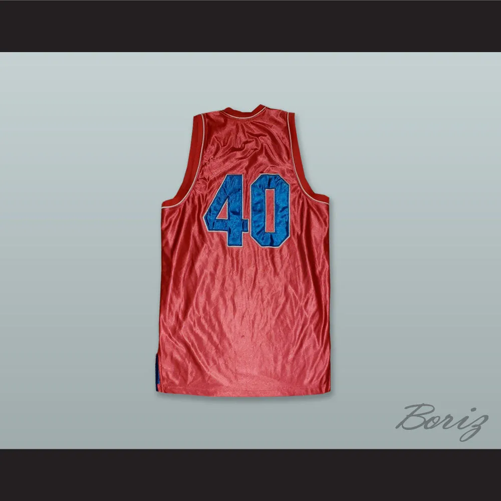 Haiti 40 Red Basketball Jersey