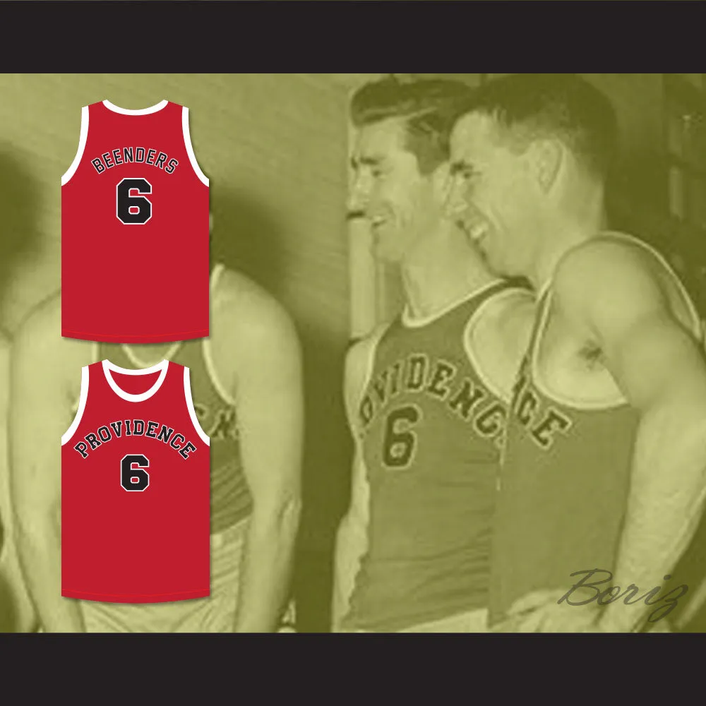 Hank Beenders 6 Providence Steamrollers Red Basketball Jersey 2