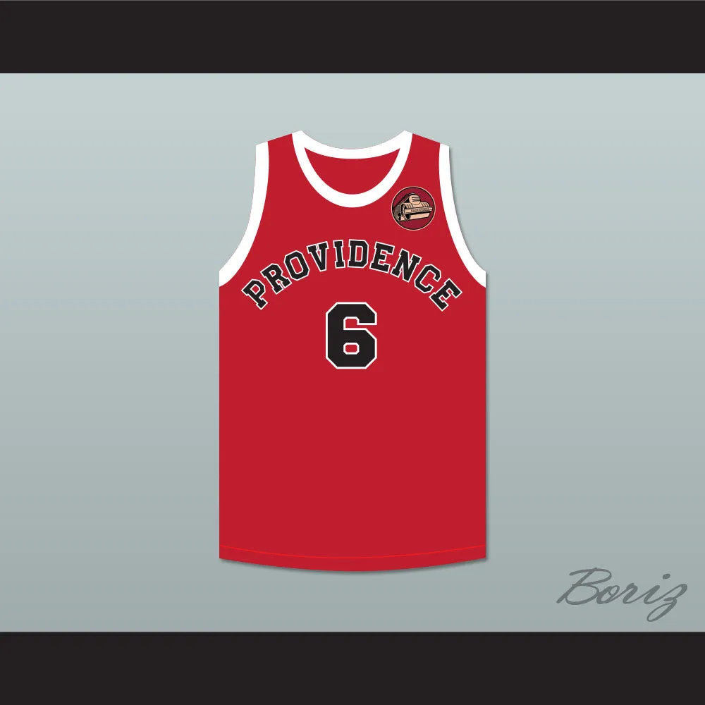 Hank Beenders 6 Providence Steamrollers Red Basketball Jersey with Patch
