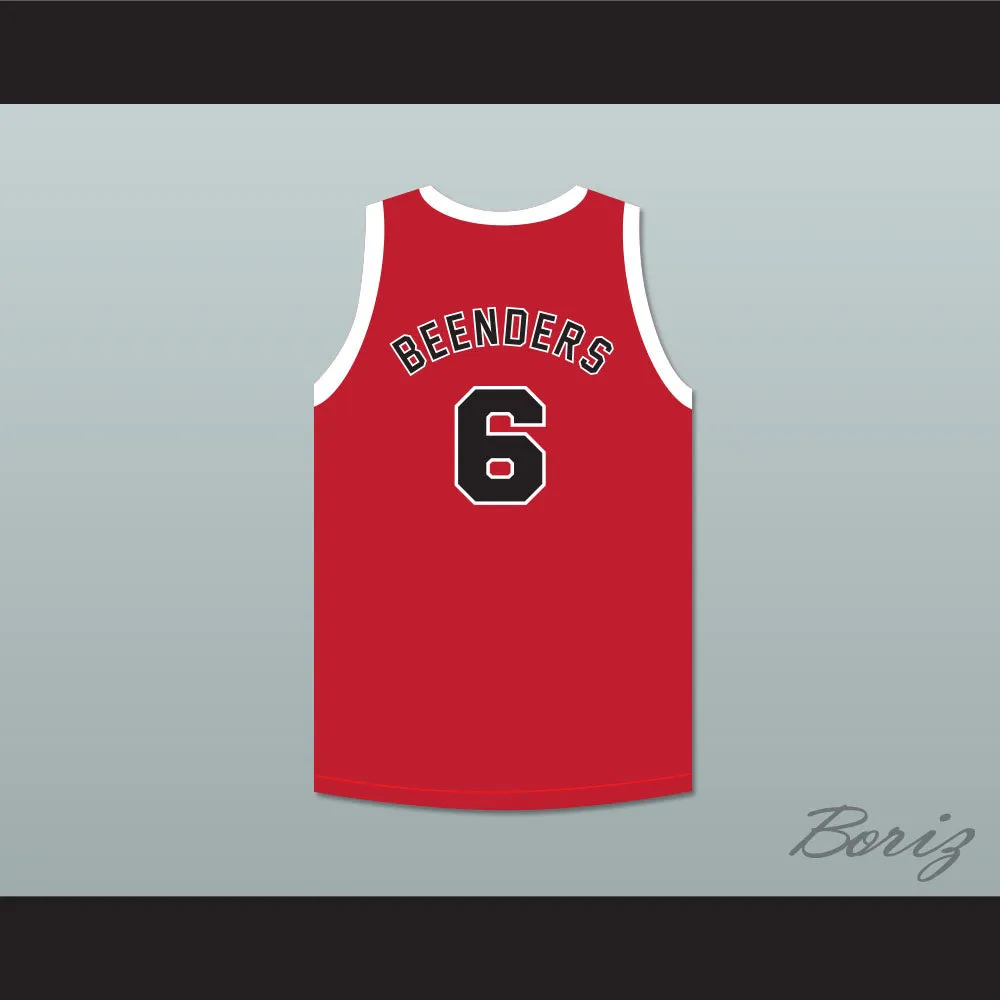 Hank Beenders 6 Providence Steamrollers Red Basketball Jersey with Patch